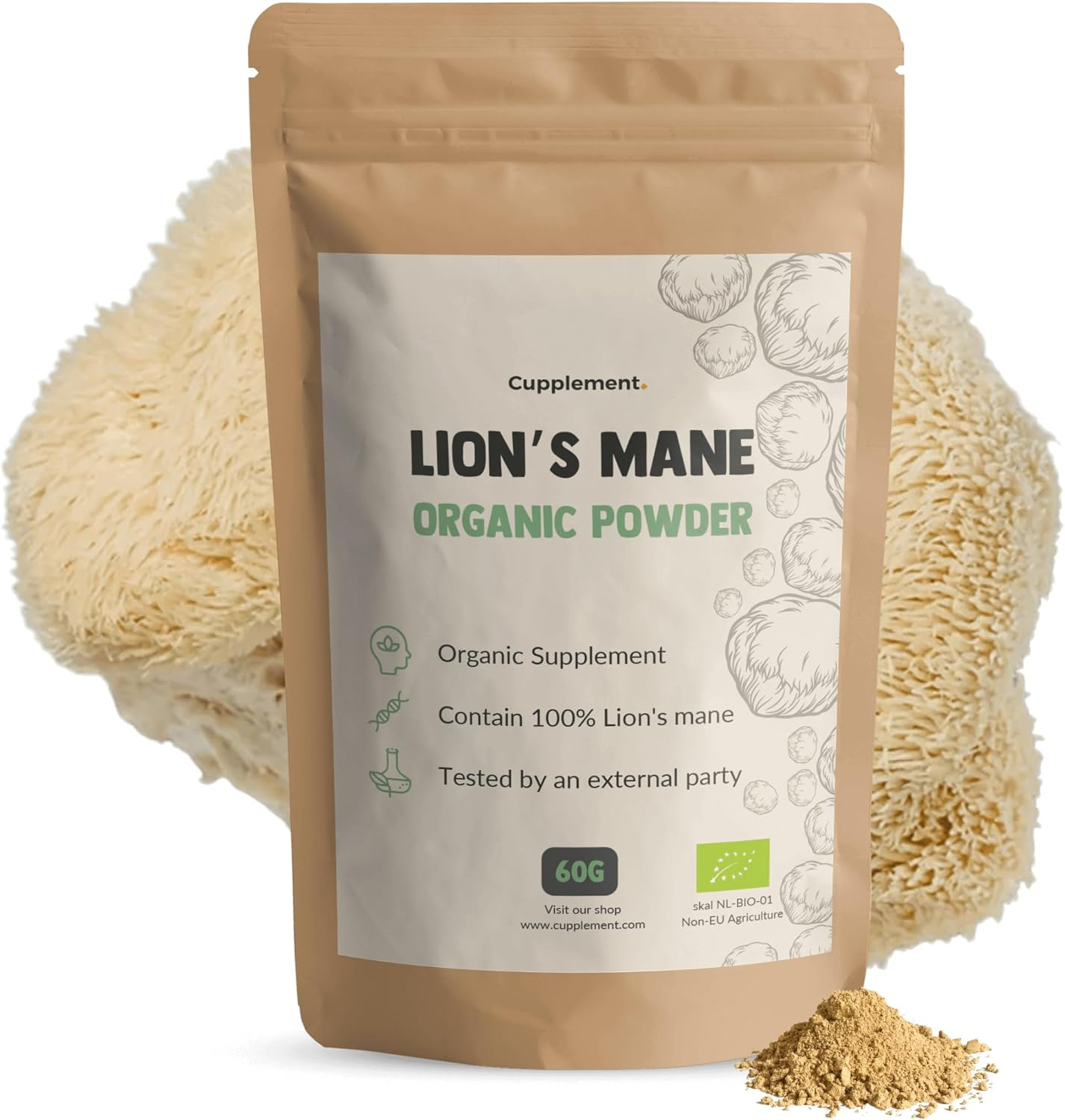 Lion’s Mane Ekologiskt Pulver